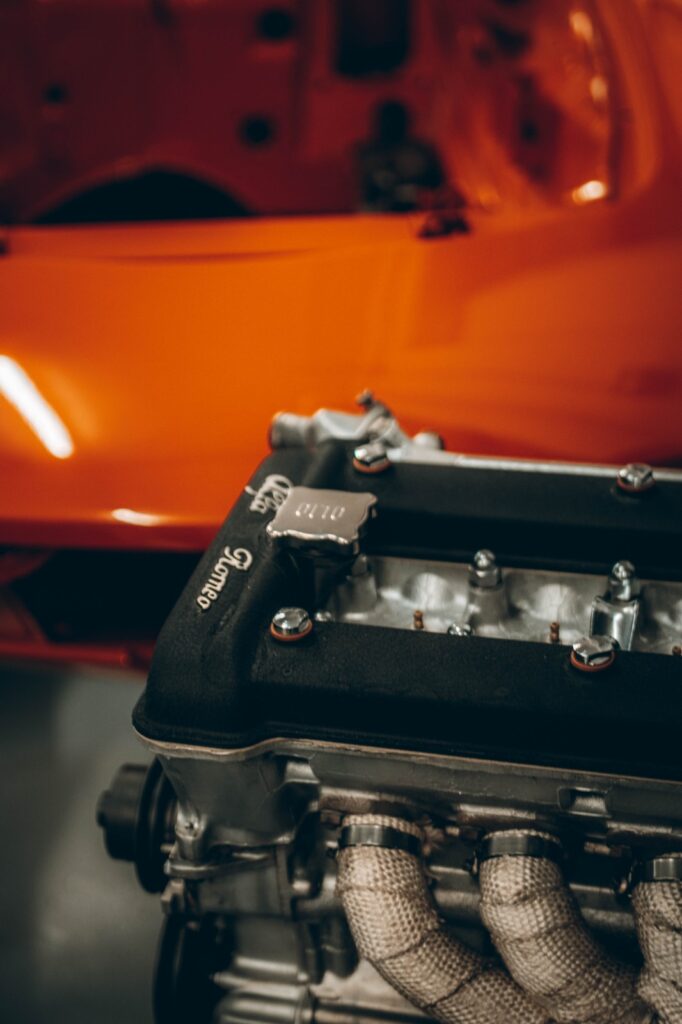 motor coche clásico